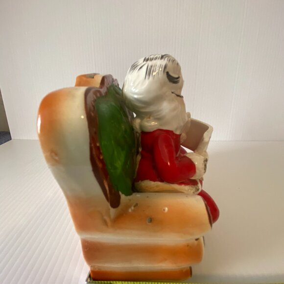 Santa and Mrs. Claus on Couch ~ Coin Bank ~ Vintage ~ Ceramic ~ Japan - Picture 4 of 11